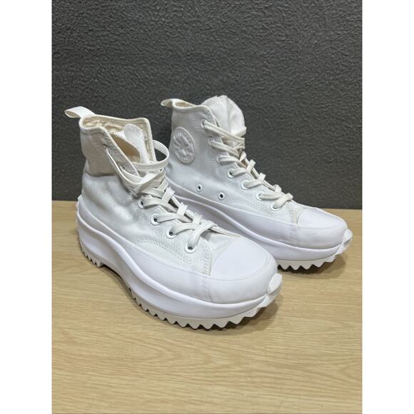 Converse Run Star Hike High Triple White Size Mens 8 Womens 7.5 main image 4